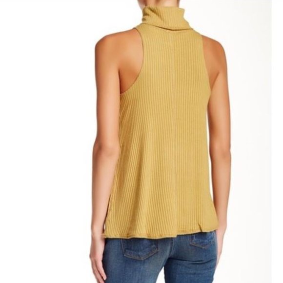 We The Free City Drippy Turtleneck Tank Size M - Picture 2 of 6
